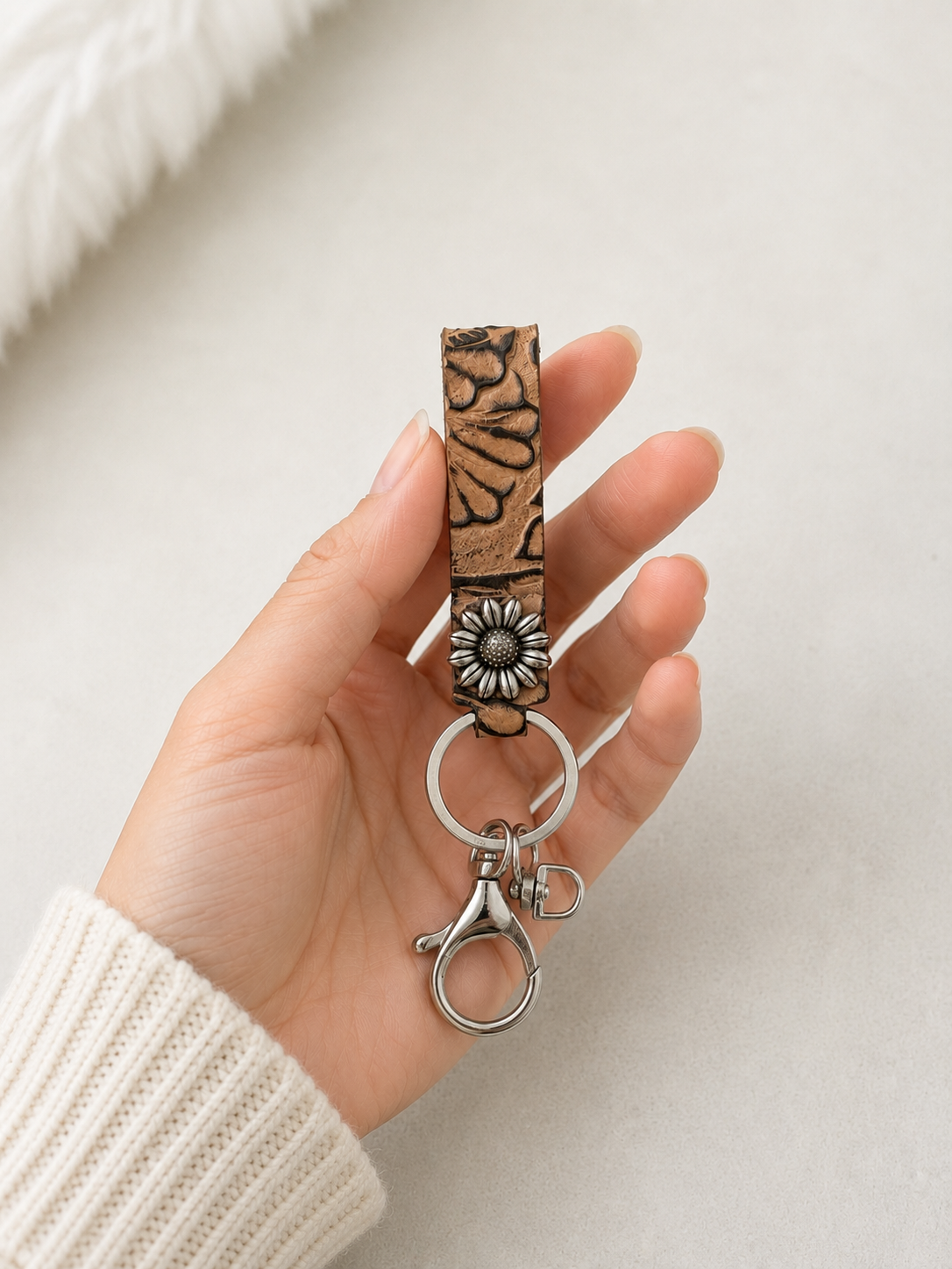 Sunflower Frequency Keychain