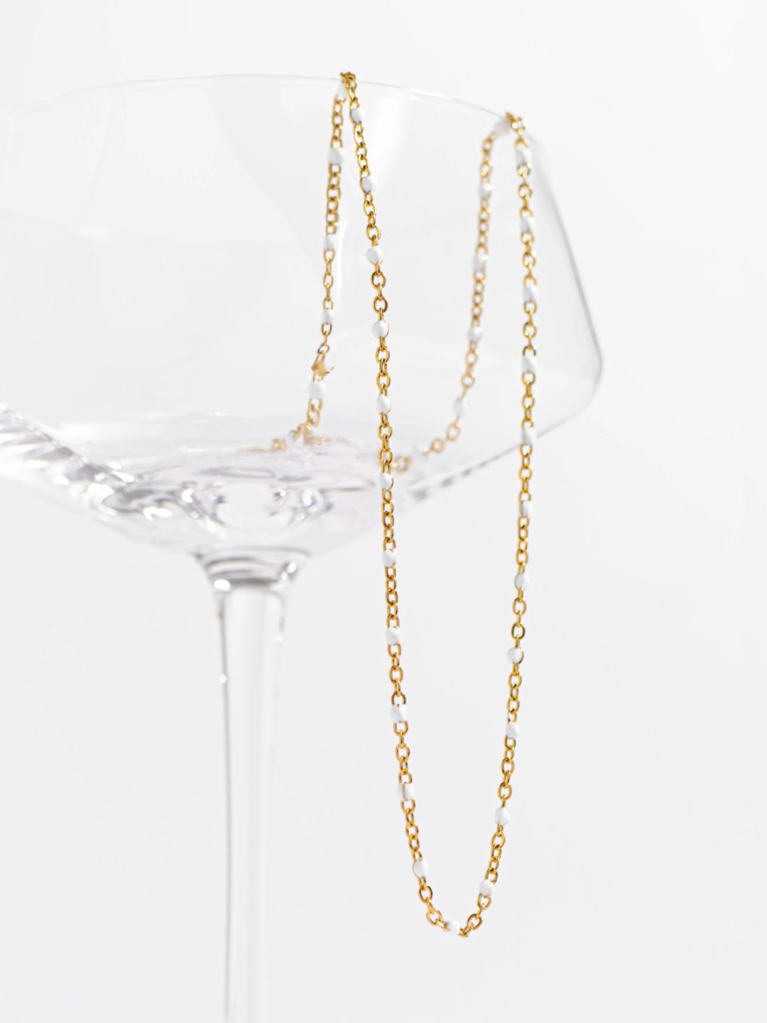 White Confetti Necklace