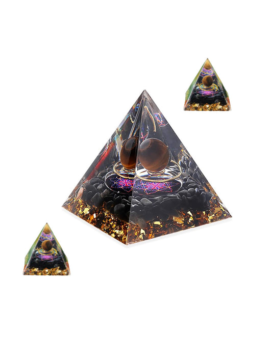 Scalar Frequency stone Energy Generator Orgone Pyramid for Manifesting