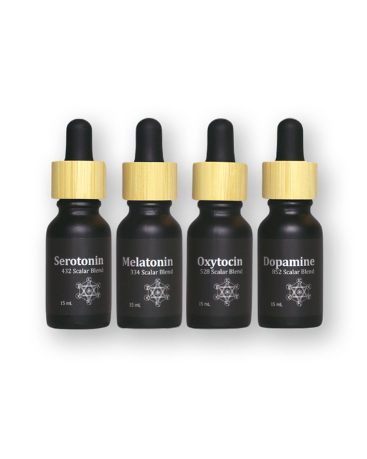 Frequency Coded Essential Oil Set of 4 + Free Ascend Emotion Mini Course
