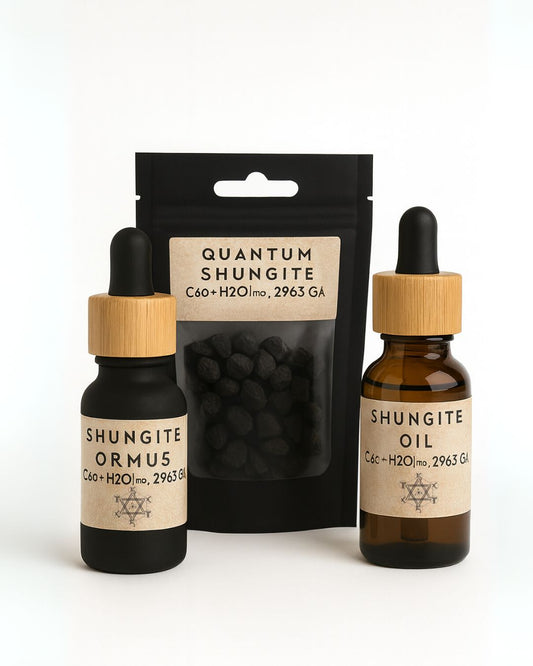 Quantum Coded Shungiite Package  C60+H2O)∞⋅Ω963⋅GΔ
